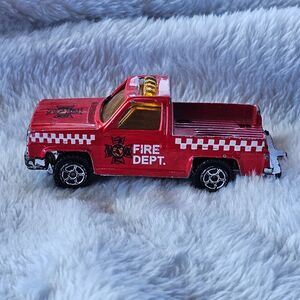 Vintage Yat Ming 1990 Chevy Fire Dept Pickup Truck Rare Original Old Car
